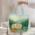 Vintage Travel Trailer Tent Wildflower Meadow Pine Forest - Outdoor Adventure Gift Quilted Tote Bag - 5