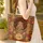 African Woman Afro Gold Jewelry - Heritage Lifestyle Gift for Her Quilted Tote Bag - 4