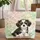 Shih Tzu Puppy Wildflower Field Daisies Clover Green Leaves - Pet Owner Everyday Tote Gift Quilted Tote Bag - 1
