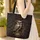Ornate Owl Carved Gothic Relief - Personalized Wildlife Lover Gift for Owl Lovers Quilted Tote Bag - 4