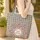 Ornate Star Medallion Circular Interlocking Arabesque - Boho Lifestyle Home Decor Travel Everyday Gift Quilted Tote Bag - 4