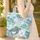 Sea Turtle Personalized Name Ocean Waves Coral Seaweed - Marine Wildlife Lover Gift Quilted Tote Bag - 4