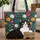 Black Cat Golden Eyes Wildflower Garden - Everyday Cat Lover Gift Quilted Tote Bag - 1