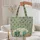Camper Van Pine Tree Campfire Ocean Waves Camping Lover Gift Quilted Tote Bag - 5
