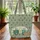 Camper Van Pine Tree Campfire Ocean Waves Camping Lover Gift Quilted Tote Bag - 3