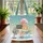 Comical Elderly Woman Sweating on Ice Block with Fan - Summer Heat Relief Gift Quilted Tote Bag - 3