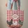 Farm Chickens Gingham Checks Name Hoop - Farmhouse Decor Chicken Lover Gift Quilted Tote Bag - 6