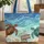 Ornate Sea Turtles Ocean Waves - Ocean Lover Gift for Marine Life Enthusiasts Quilted Tote Bag - 1