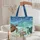 Ornate Sea Turtles Ocean Waves - Ocean Lover Gift for Marine Life Enthusiasts Quilted Tote Bag - 5