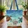 Ornate Sea Turtles Ocean Waves - Ocean Lover Gift for Marine Life Enthusiasts Quilted Tote Bag - 3