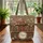 Rustic Wooden Bookshelf Vintage Roses Floral Wreath - Book Lover Bag Gift Quilted Tote Bag - 3