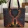 Powerful Dragon Head Glowing Red Eyes Cloaked Figure Fantasy Lover Gift Quilted Tote Bag - 1