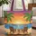 Tropical Sunset Beach Chairs Hibiscus Flowers - Beach Lover Travel Gift Quilted Tote Bag - 1
