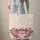 Ornate Floral Lace Lips Pink Roses Delicate Leaves Heart Name - Personalized Everyday Carry Gift Quilted Tote Bag - 6