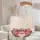 Ornate Floral Lace Lips Pink Roses Delicate Leaves Heart Name - Personalized Everyday Carry Gift Quilted Tote Bag - 5