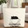 Curled Black Cat Teacup Book Personalized Name - Cat Lover Everyday Gift Quilted Tote Bag - 1
