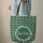 Continuous Deep Forest Green White Flowers Leaves Floral Wreath - Everyday Style Quilted Tote Bag - 6