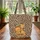 Baby Lion Cub Giraffe Calf Weathered Wooden Name Sign - Leopard Safari Wildlife Gift for Kids Quilted Tote Bag - 3