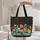 Chili Pepper Cactus Sombrero Floral Personalized Name - Fiesta Celebration Gift Quilted Tote Bag - 5
