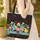 Chili Pepper Cactus Sombrero Floral Personalized Name - Fiesta Celebration Gift Quilted Tote Bag - 4