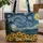 Starry Night Moon Sunflowers Village - Art Lover Bag Gift Quilted Tote Bag - 1