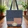 Distressed American Flag Rope Border - Patriotic Everyday Use Quilted Tote Bag - 3