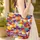 Vibrant Hand-lettered Brush Script Dense Impasto Swirls - Painterly Art Lover Gift Quilted Tote Bag - 4