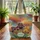 Purple Golden Irises Floral Wreath - Bag Gift for Flower Lovers Quilted Tote Bag - 3