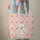 White Cat Pink Rose Children's Storybook Floral Wreath - Everyday Tote Cat Lover Gift Quilted Tote Bag - 6