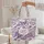 Ornate Butterflies Lavender Rose Peonies Hoop Frame - Everyday Tote Nature Lover Gift Quilted Tote Bag - 5