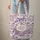 Ornate Butterflies Lavender Rose Peonies Hoop Frame - Everyday Tote Nature Lover Gift Quilted Tote Bag - 6
