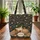 Tabby Cat Books Apple Falling Fruit Flowers - Reading Lover Gift Quilted Tote Bag - 3