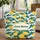 Personalized Yellow Lemon Branch Medallion Green Leaves - Citrus Botanical Gift Quilted Tote Bag - 1