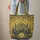 Abstract Mosaic Stained Glass Cats Medallion with Geometric Shapes - Cat Lover Gift Quilted Tote Bag - 6
