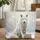 White Wolf Dreamcatcher Snowy Forest Plaque - Wildlife Lover Gift Quilted Tote Bag - 1