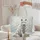 White Wolf Dreamcatcher Snowy Forest Plaque - Wildlife Lover Gift Quilted Tote Bag - 5