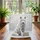 White Wolf Dreamcatcher Snowy Forest Plaque - Wildlife Lover Gift Quilted Tote Bag - 3