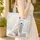 White Wolf Dreamcatcher Snowy Forest Plaque - Wildlife Lover Gift Quilted Tote Bag - 4