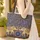 Ornate Golden Elephants Swirling Vines Paisley Mandalas - Home Accent Gift for Elephant Lovers Quilted Tote Bag - 4