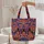 Dark Silhouettes Female Figures Flowing Dresses Organic Swirling Waves - Everyday Use Quilted Tote Bag - 5