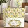 Lemon Blossom Wreath Yellow Lemons Green Leaves - Thoughtful Spring Summer Gift Quilted Tote Bag - 1