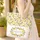 Lemon Blossom Wreath Yellow Lemons Green Leaves - Thoughtful Spring Summer Gift Quilted Tote Bag - 4