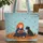 Child Reading Book Black Dog Autumn Leaves - Personalized Young Reader Gift for Kids Quilted Tote Bag - 1