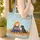 Child Reading Book Black Dog Autumn Leaves - Personalized Young Reader Gift for Kids Quilted Tote Bag - 4