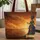 African Queen Celestial Night Sky Name Scroll - Everyday Tote Gift Quilted Tote Bag - 1