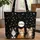 Tuxedo Tabby Kittens Your Name - Cat Lovers Gift for Kids Quilted Tote Bag - 1
