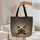 Siamese Cat Firefly Stardust with Name Scroll - Cat Lover Gift Quilted Tote Bag - 5