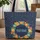 Ornate Floral Wreath with Scattered Botanical Leaves Everyday Carry Accessory Gift Quilted Tote Bag - 1