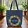 Ornate Floral Wreath with Scattered Botanical Leaves Everyday Carry Accessory Gift Quilted Tote Bag - 3