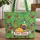 Personalized Taco Tequila Lime Tropical Floral Fiesta Celebration Gift Quilted Tote Bag - 1
